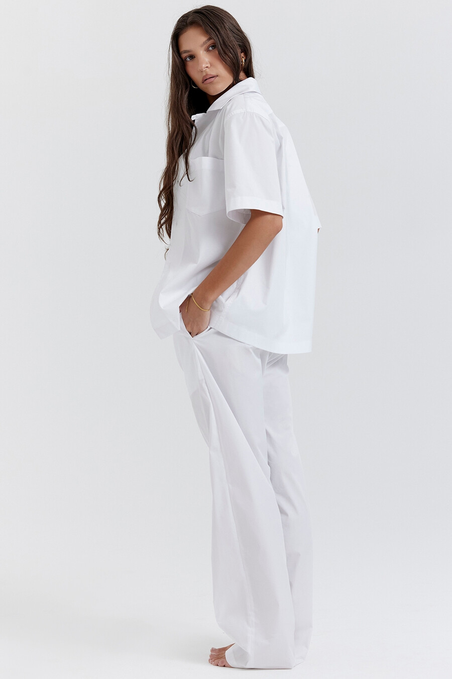 camicia bianca oversize