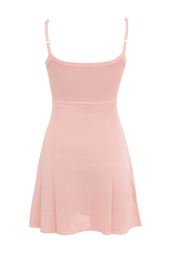 mini abito in maglia trasparente primrose