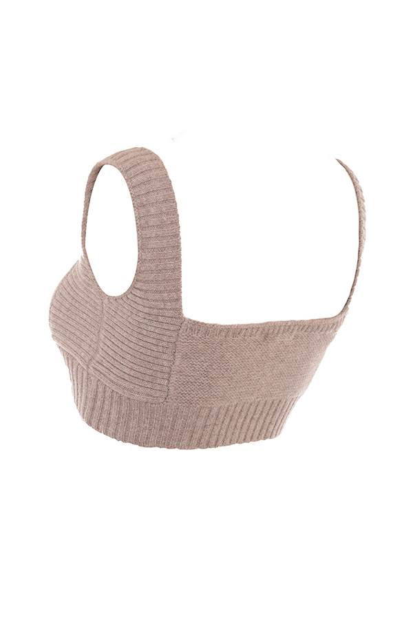 bralette in lana naturale barley