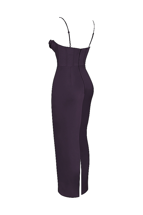 abito lungo con corsetto night shade