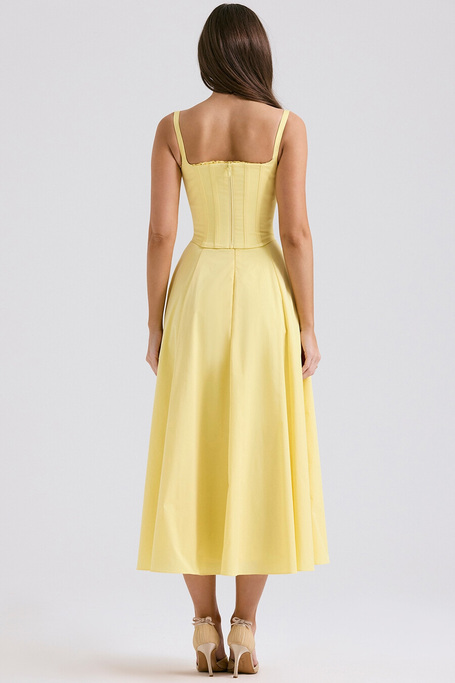 abito estivo midi in cotone sunshine