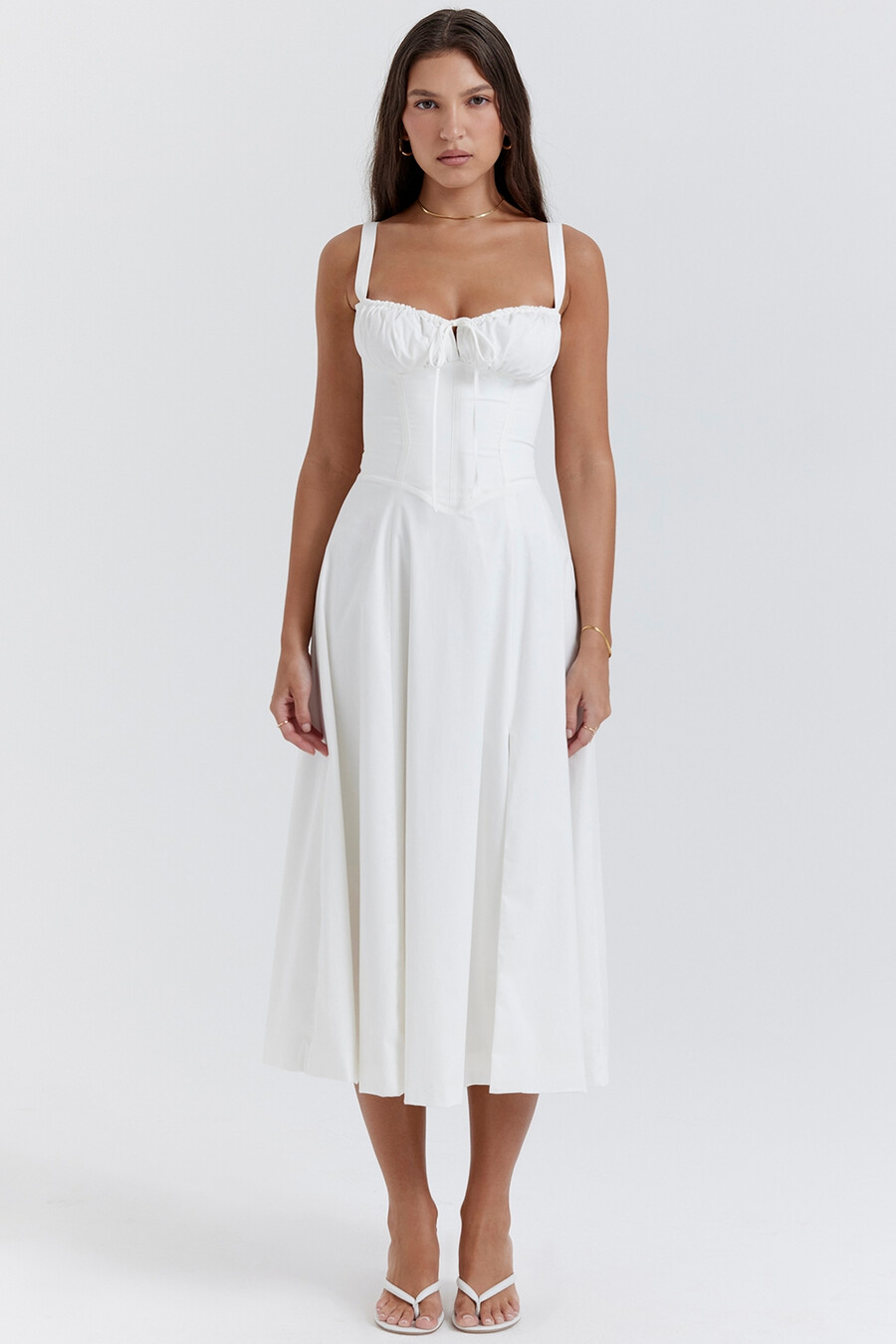 abito estivo bustier bianco