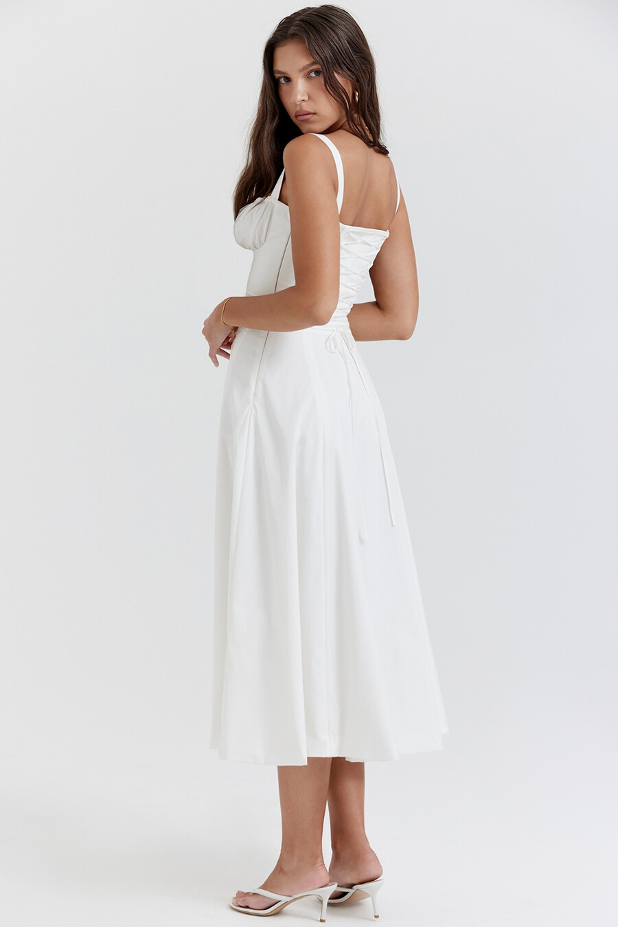 abito estivo bustier bianco