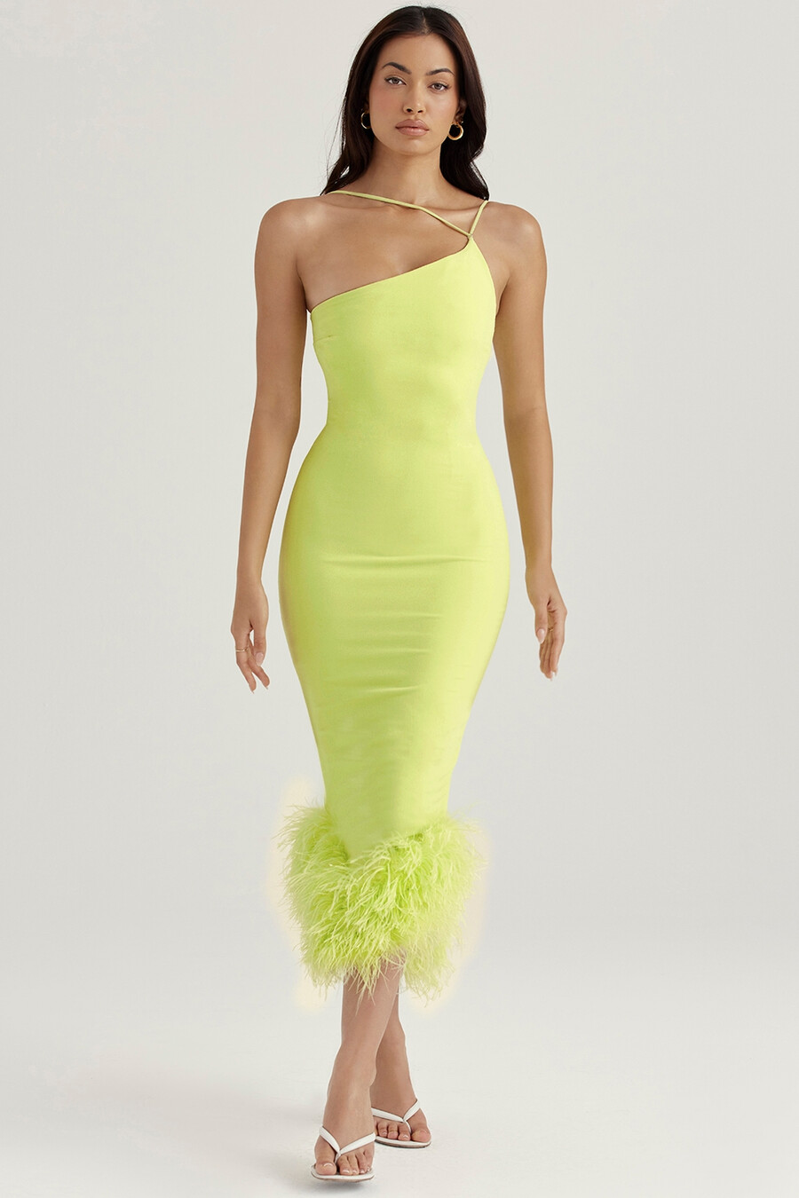 abito midi color lime