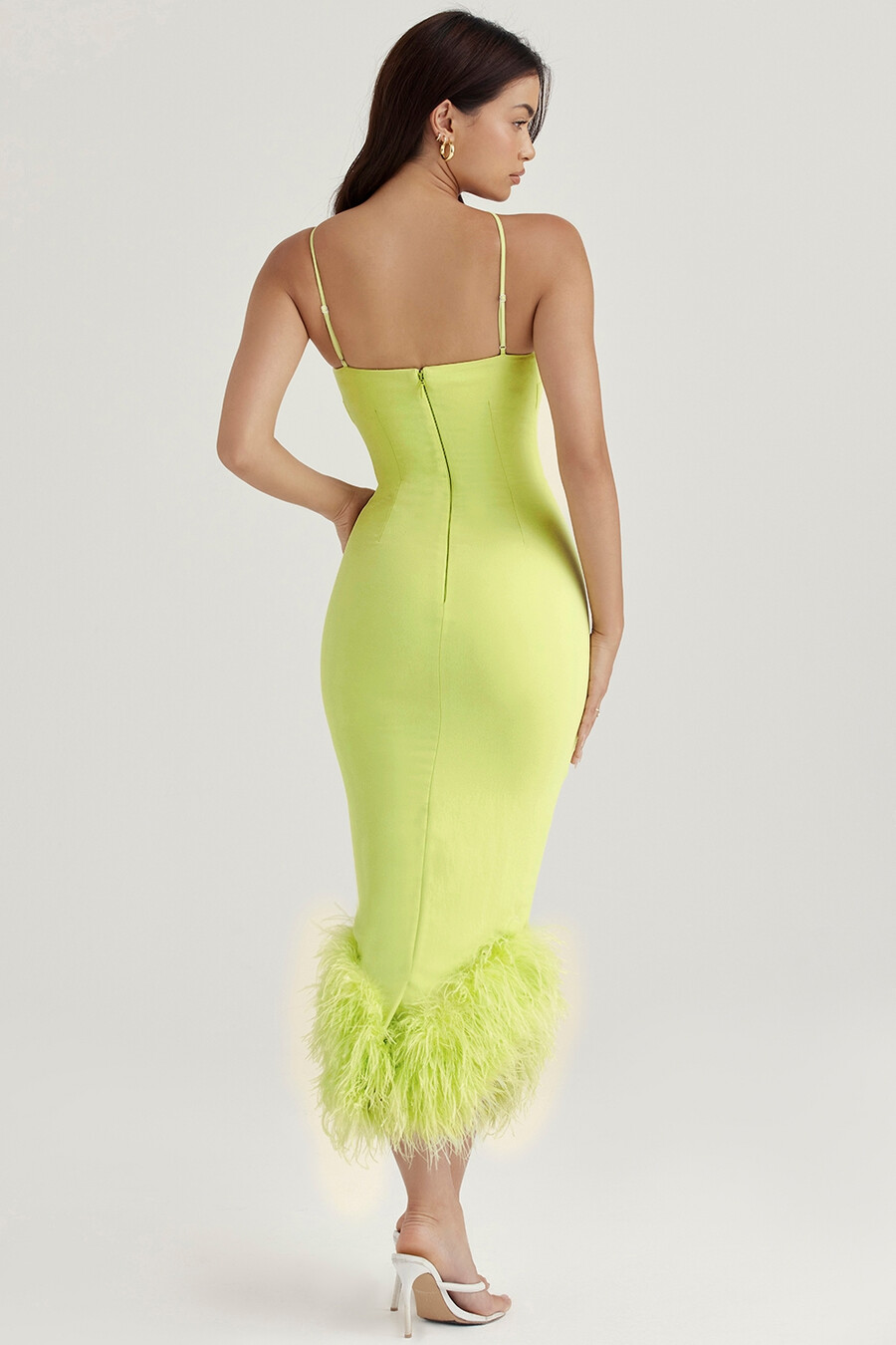 abito midi color lime