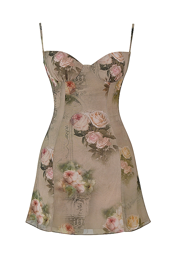 mini abito floreale vintage
