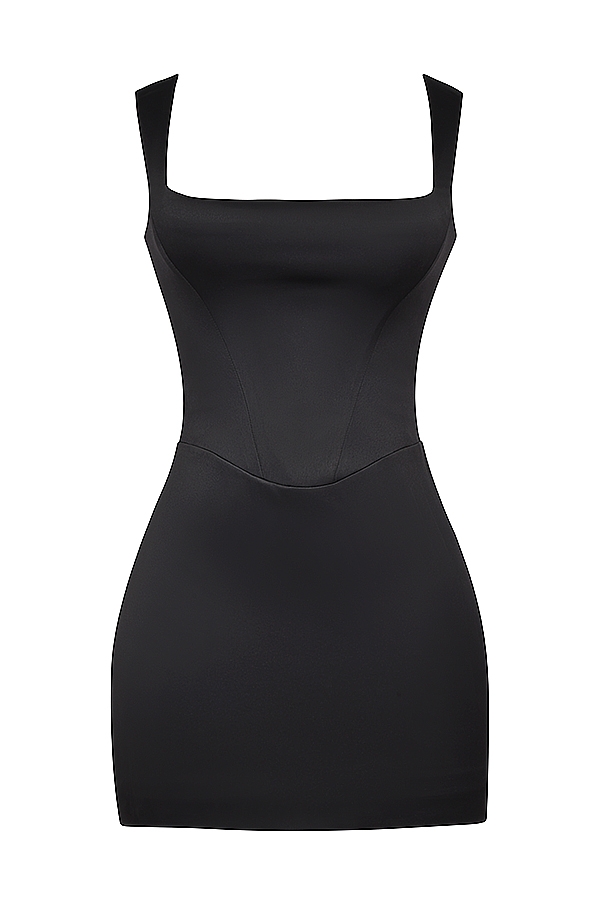 mini abito corsetto nero