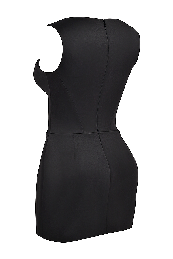 mini abito corsetto nero