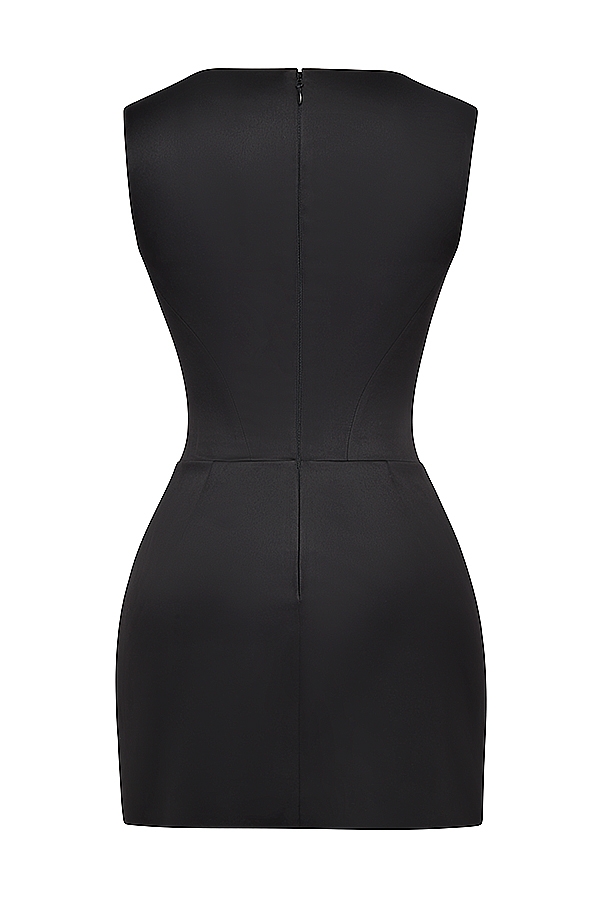 mini abito corsetto nero