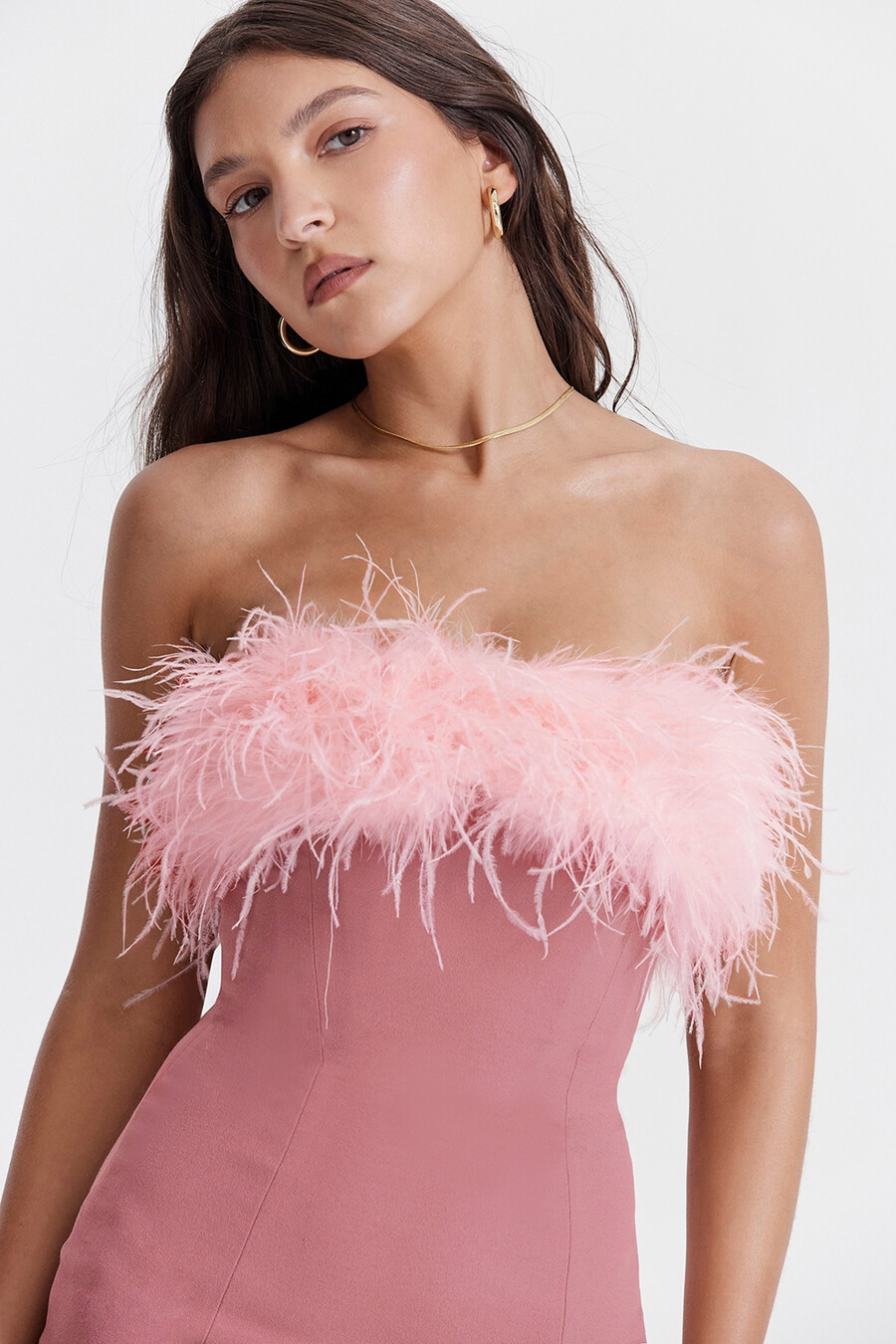 mini abito rosa caldo