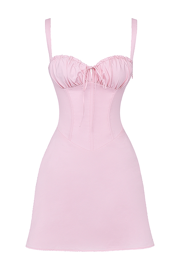 mini abito corsetto rosa baby