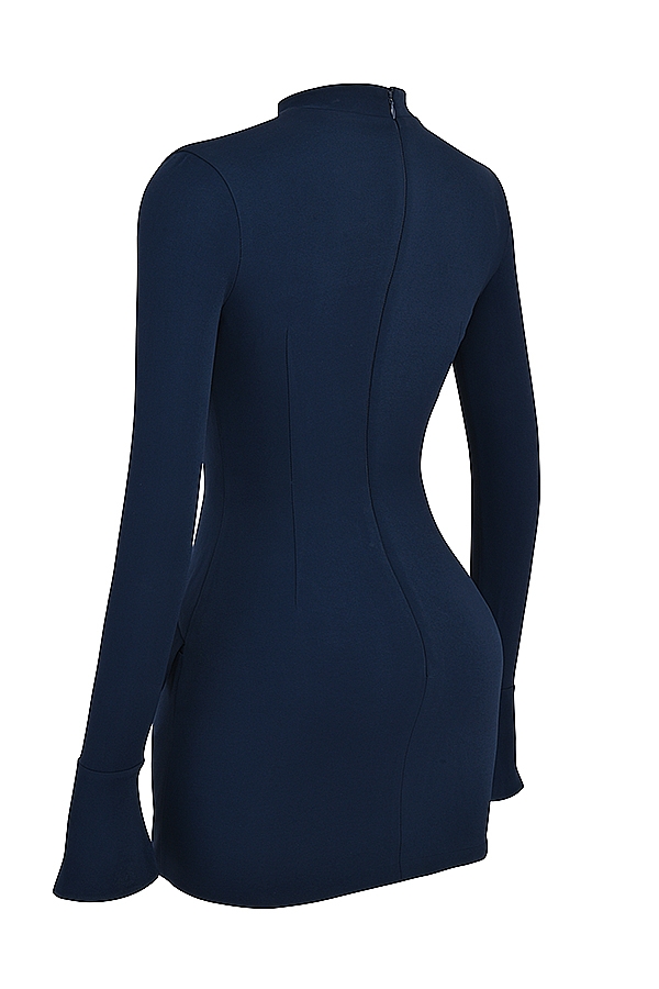 mini abito blu navy