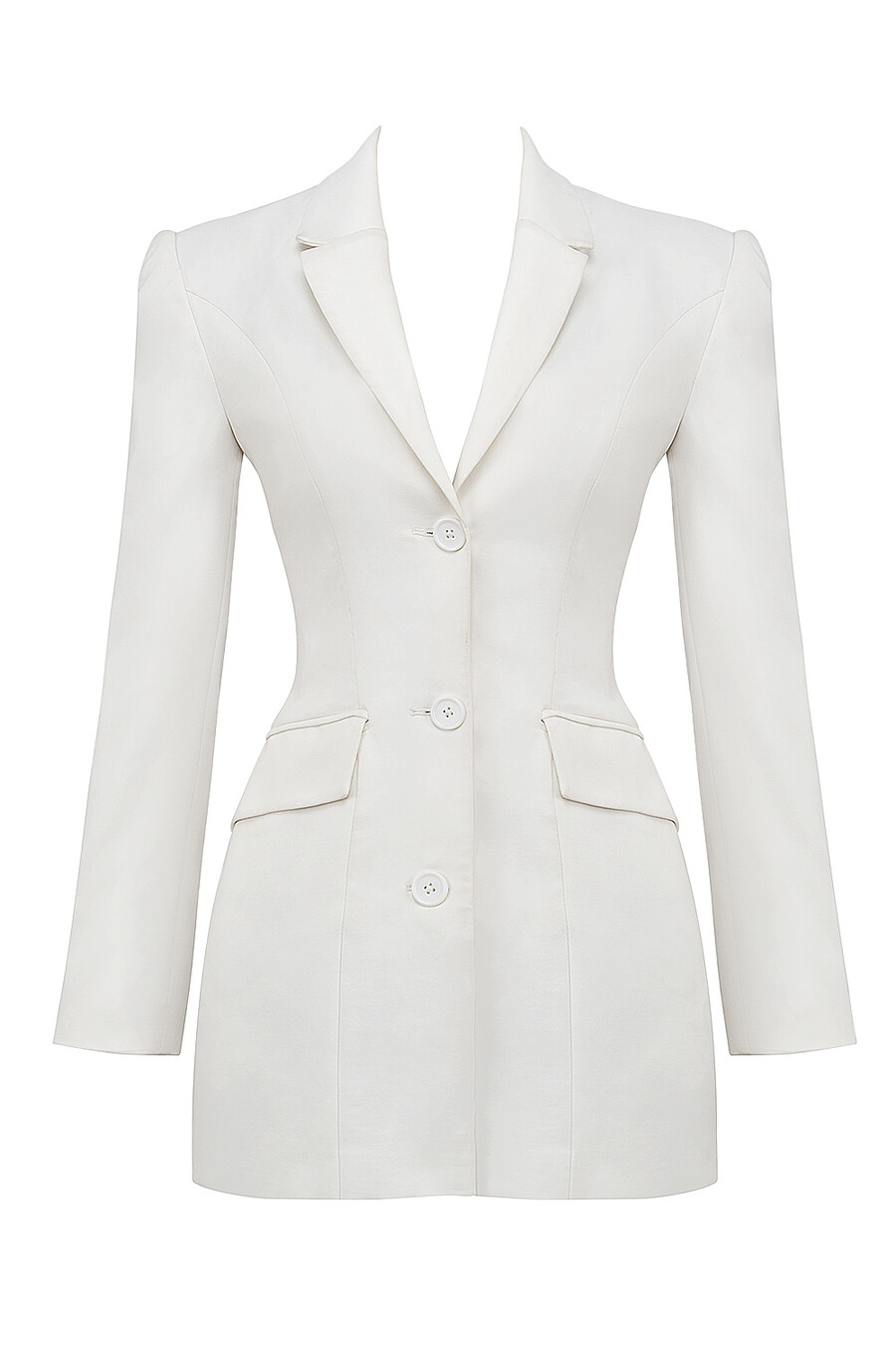 mini abito blazer bianco