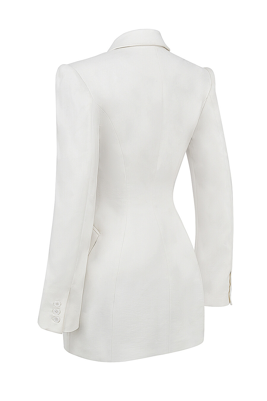 mini abito blazer bianco