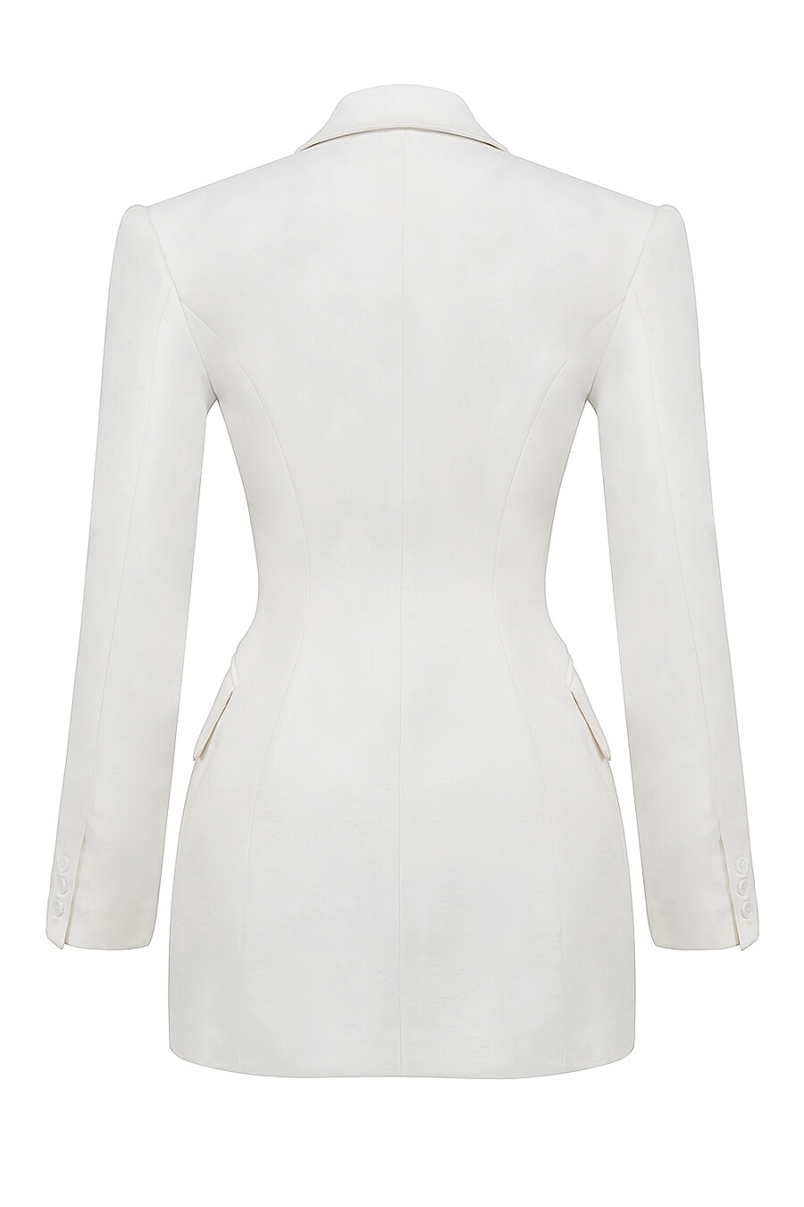 mini abito blazer bianco