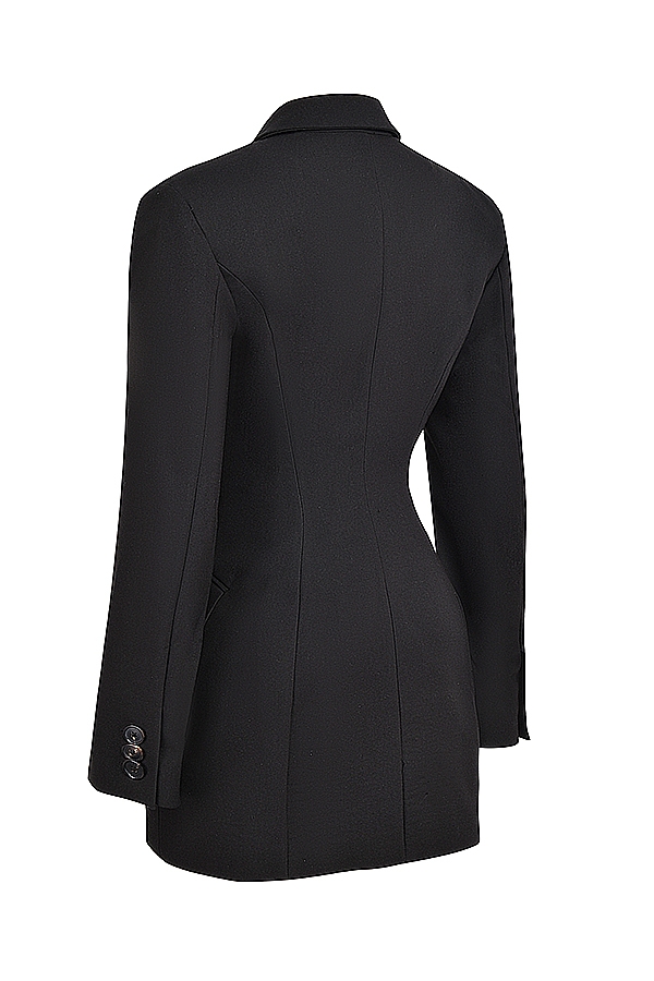 mini abito blazer nero