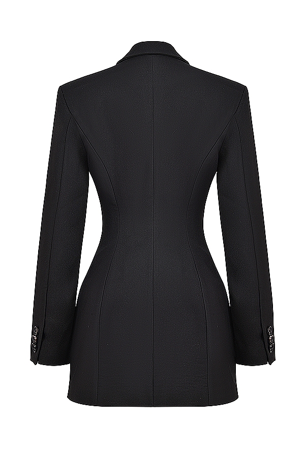 mini abito blazer nero
