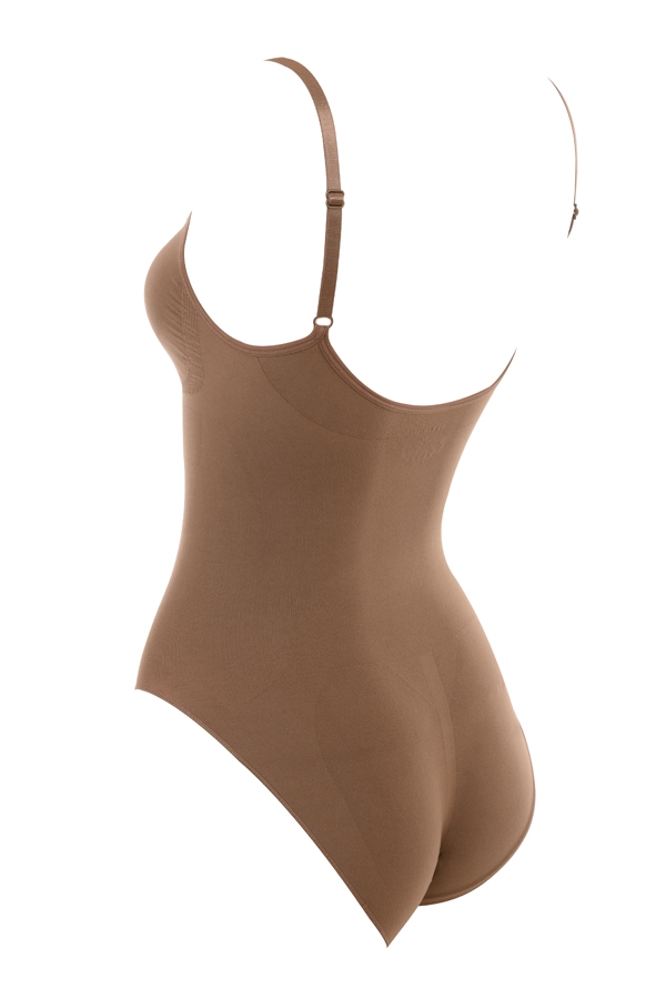 body intero modellante color moka