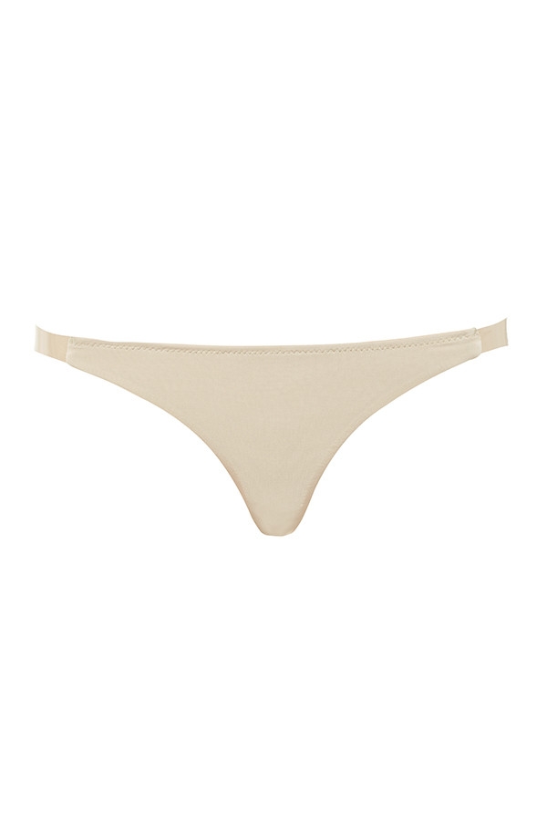 perizoma clear side- strap solution - beige