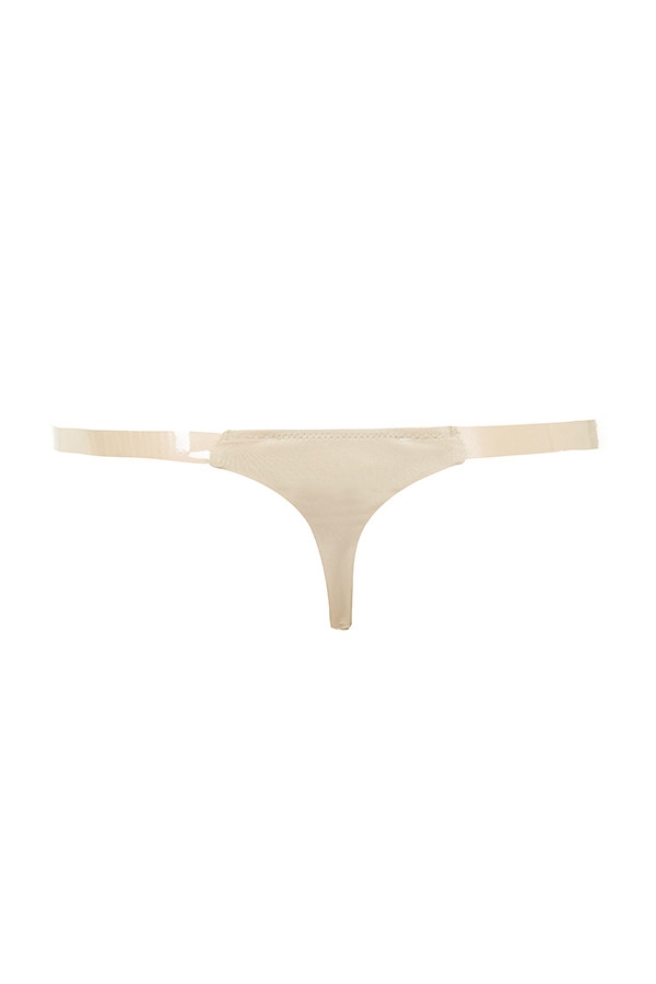 perizoma clear side- strap solution - beige