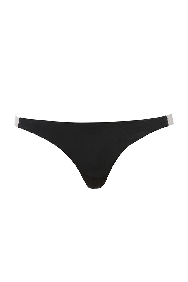 perizoma clear side- strap solution - nero