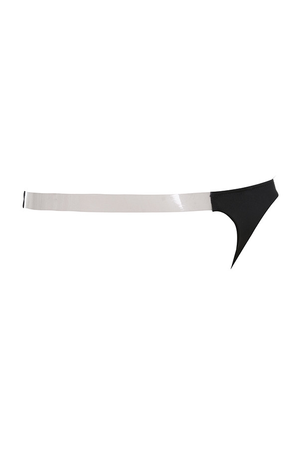 perizoma clear side- strap solution - nero