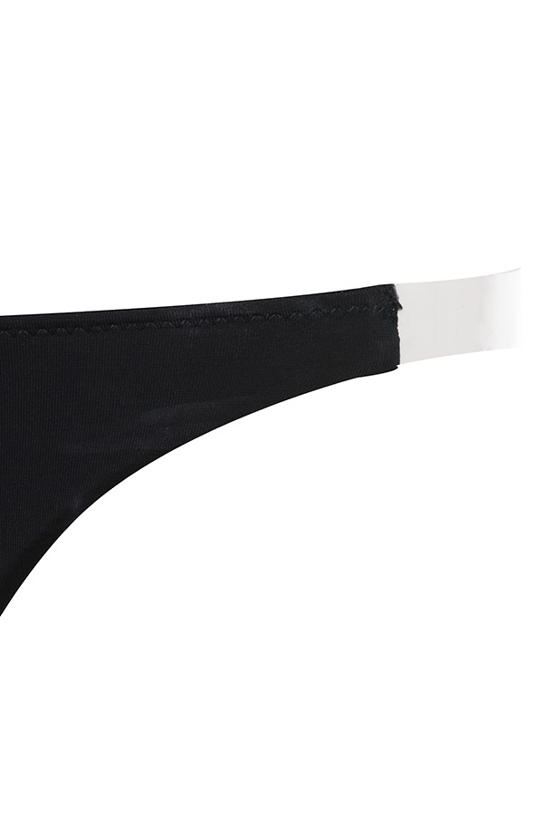 perizoma clear side- strap solution - nero