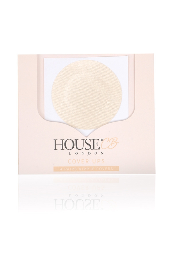 set di 4 copricapezzoli rotondi beige