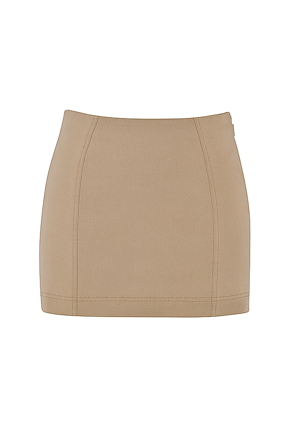 minigonna beige modellante