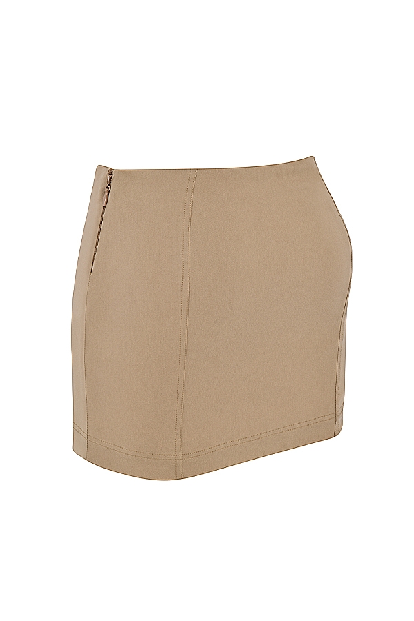 minigonna beige modellante