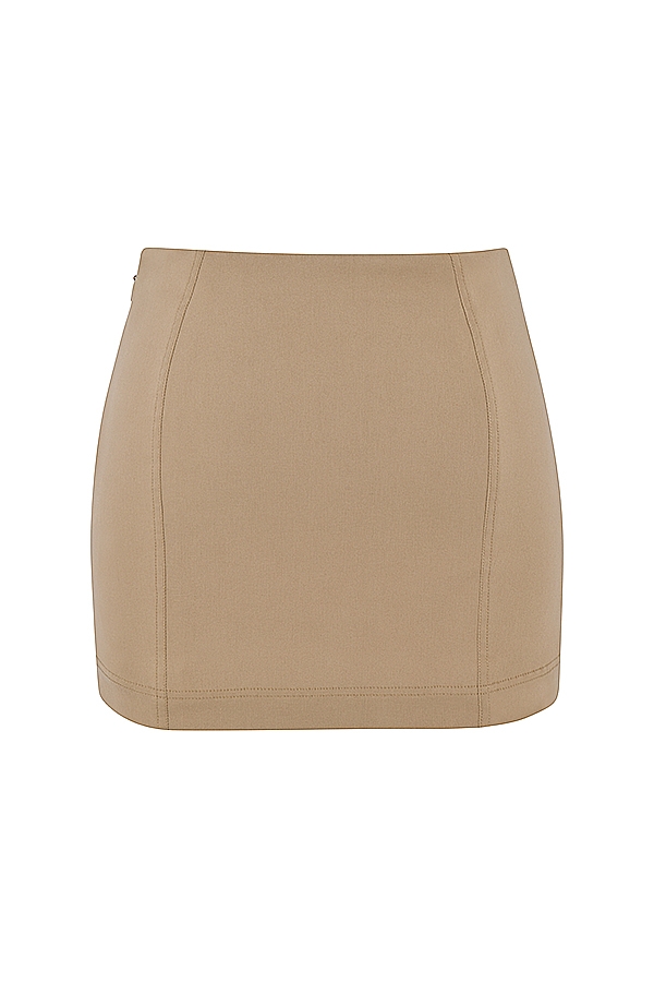minigonna beige modellante