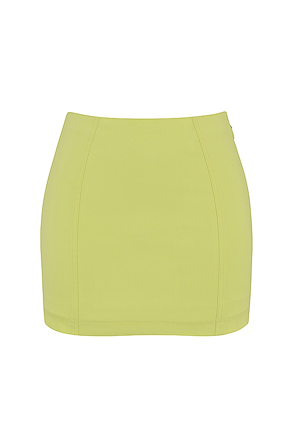 minigonna scolpita al neon