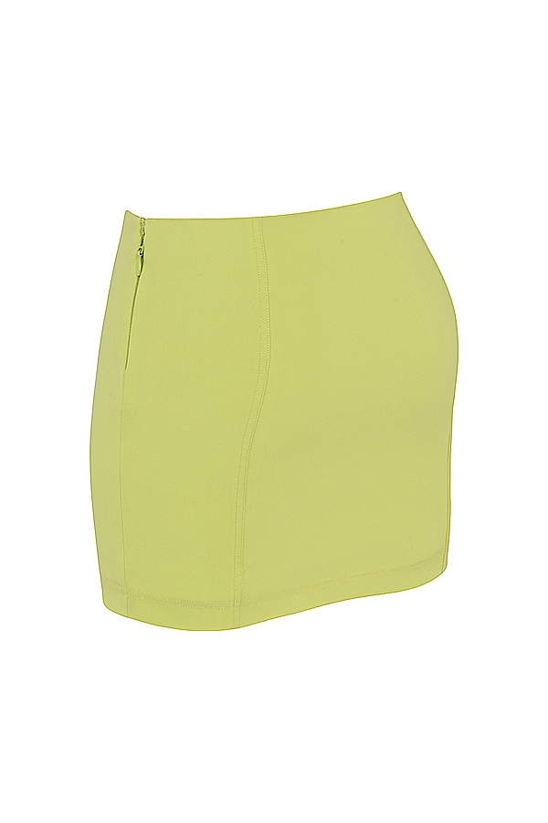 minigonna scolpita al neon