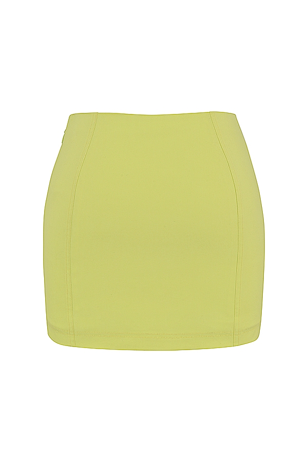 minigonna scolpita al neon