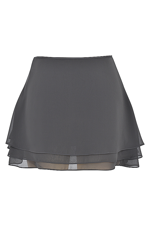 minigonna a strati shadow floaty