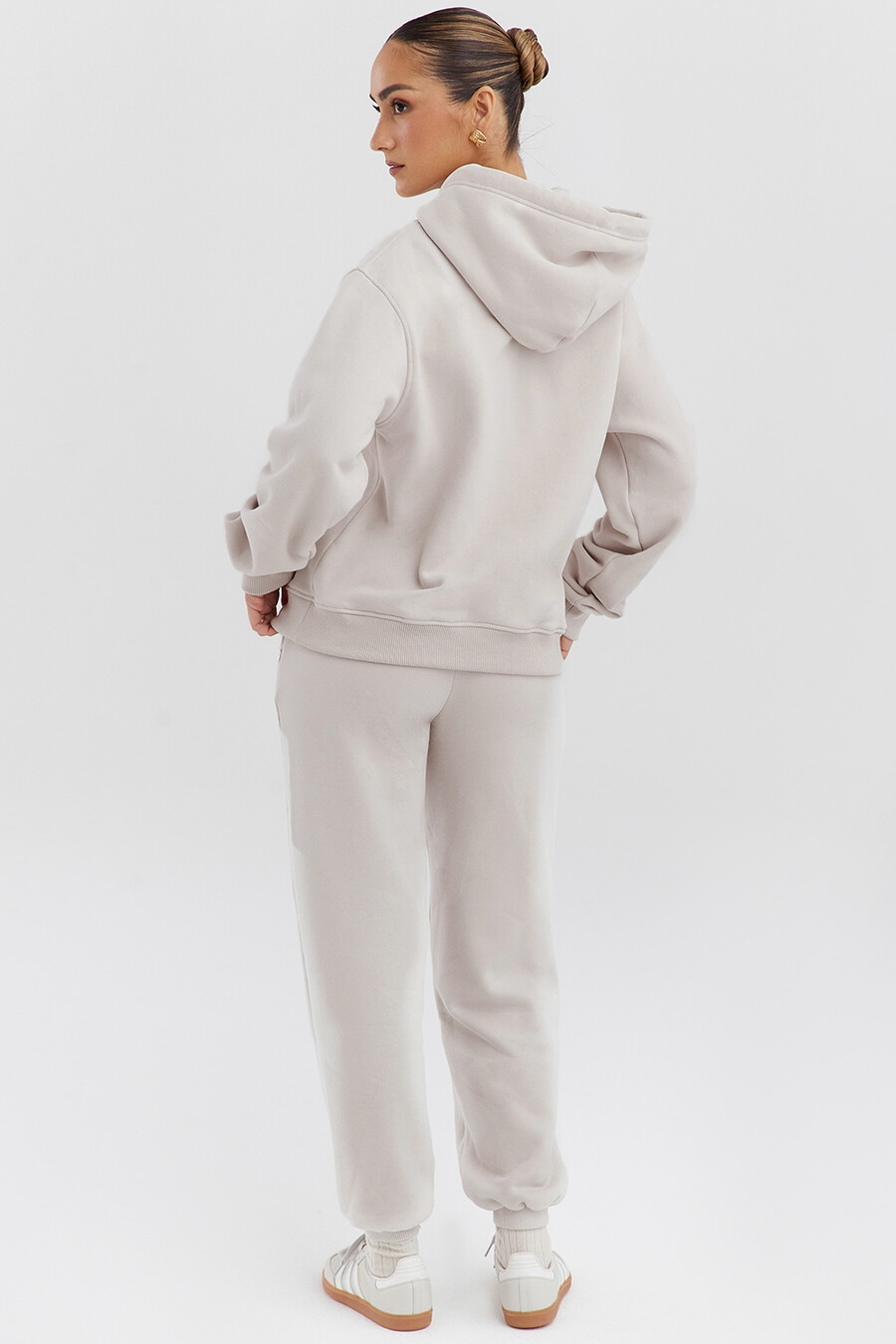 felpa con cappuccio e zip cloud