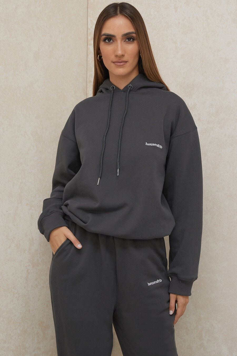 felpa oversize color carbone