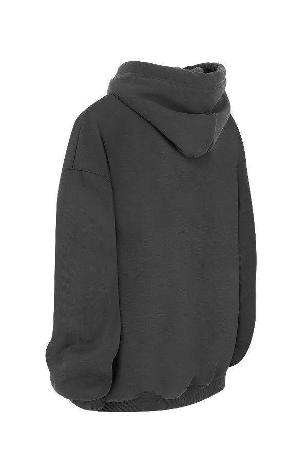 felpa oversize color carbone