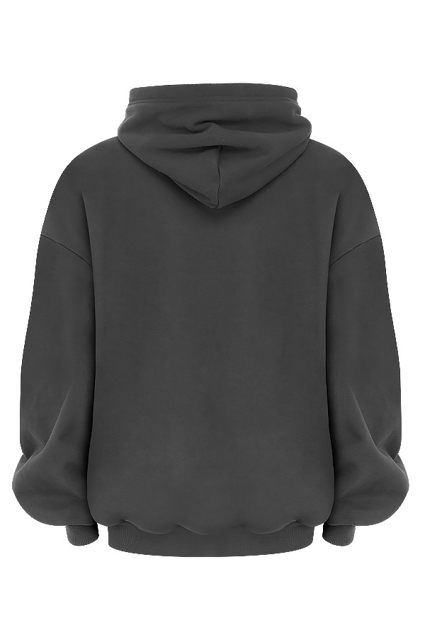 felpa oversize color carbone