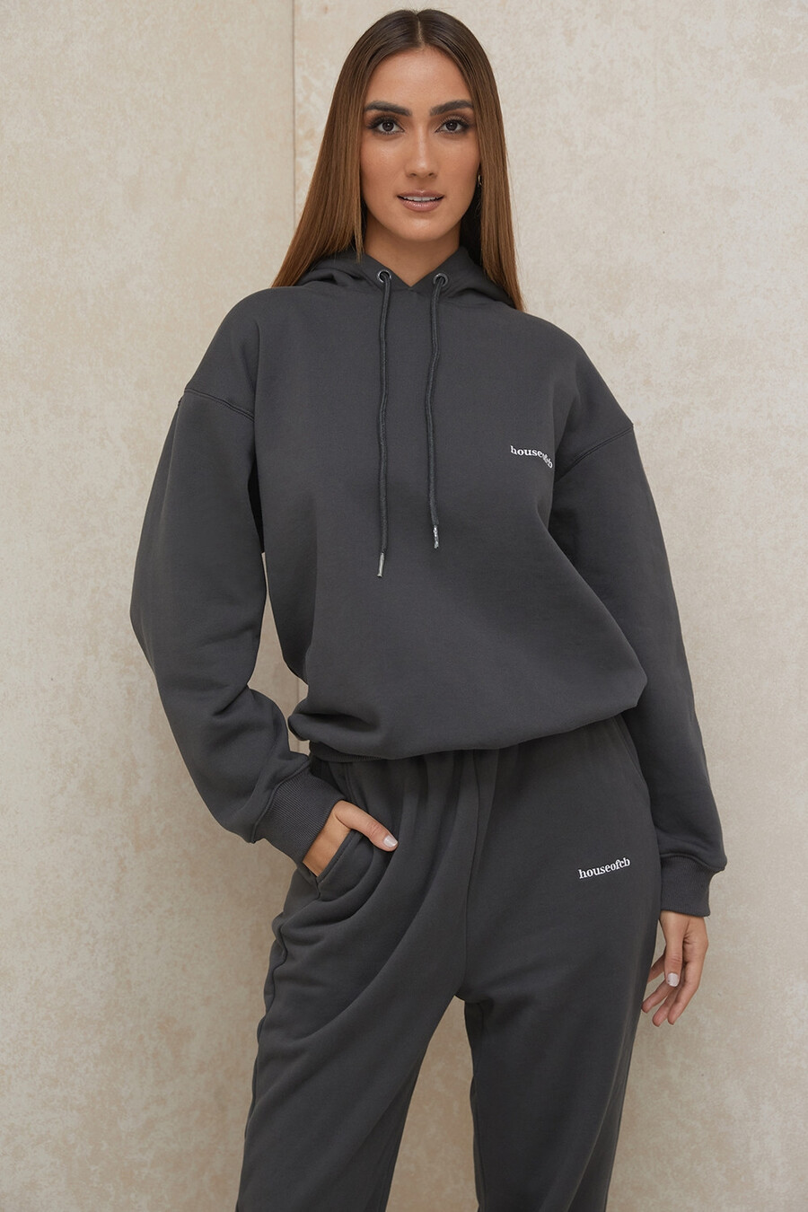 felpa oversize color carbone