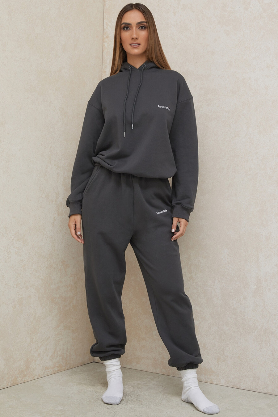 felpa oversize color carbone