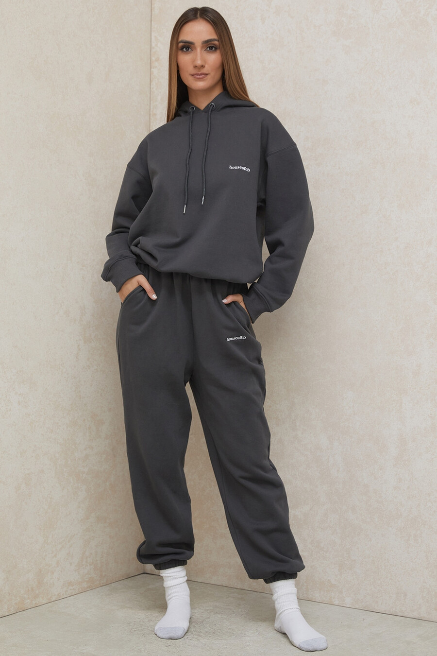 felpa oversize color carbone