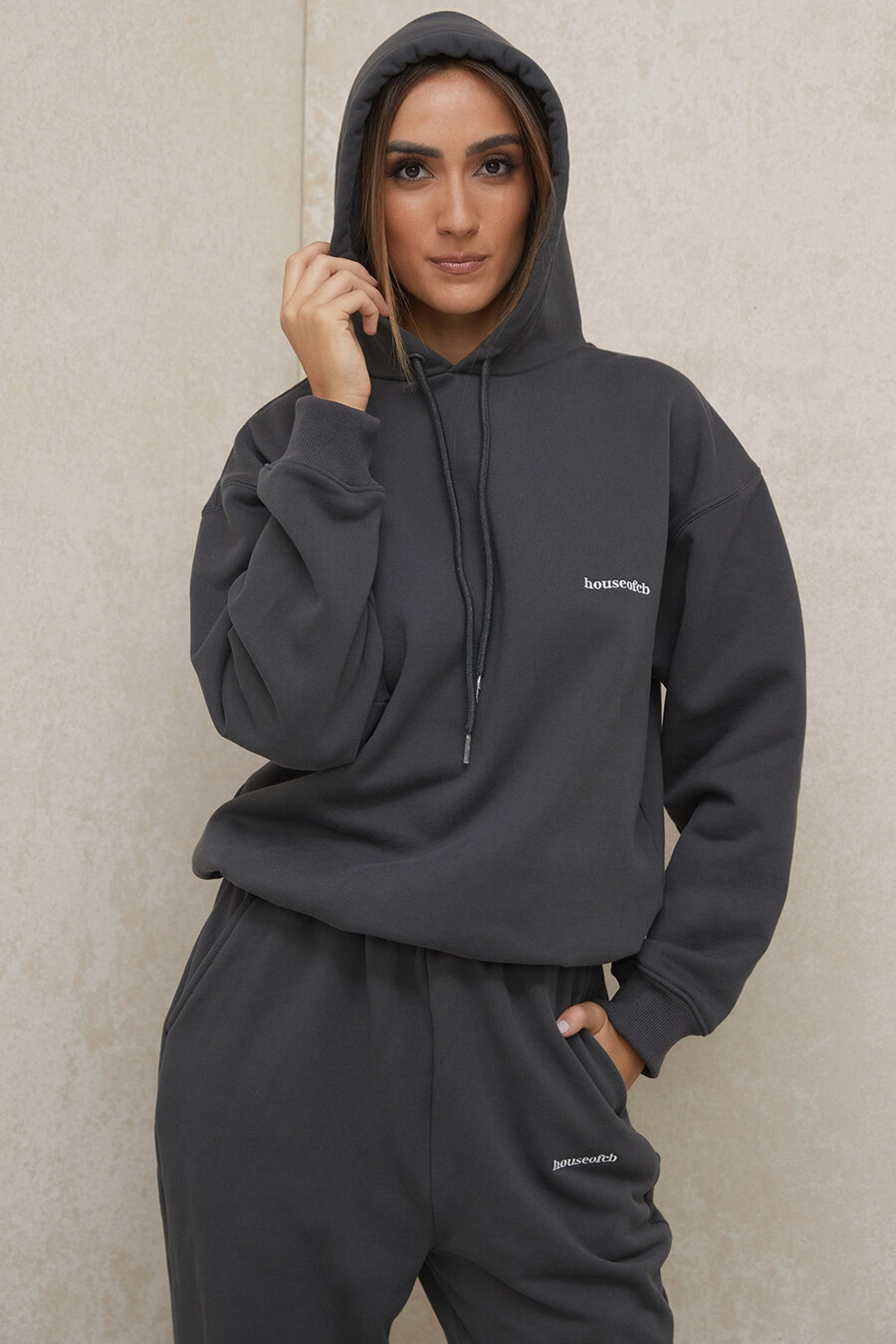felpa oversize color carbone