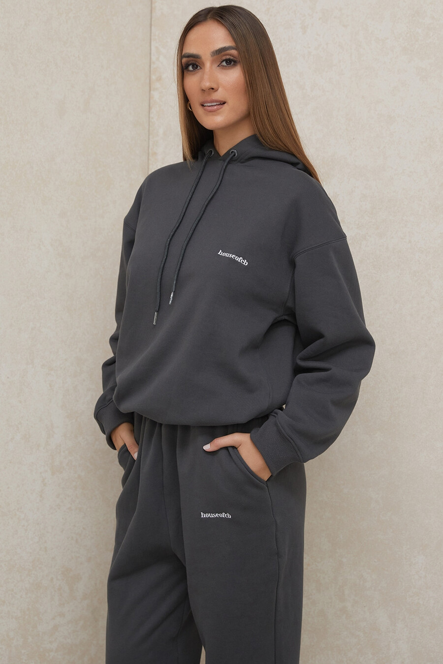 felpa oversize color carbone