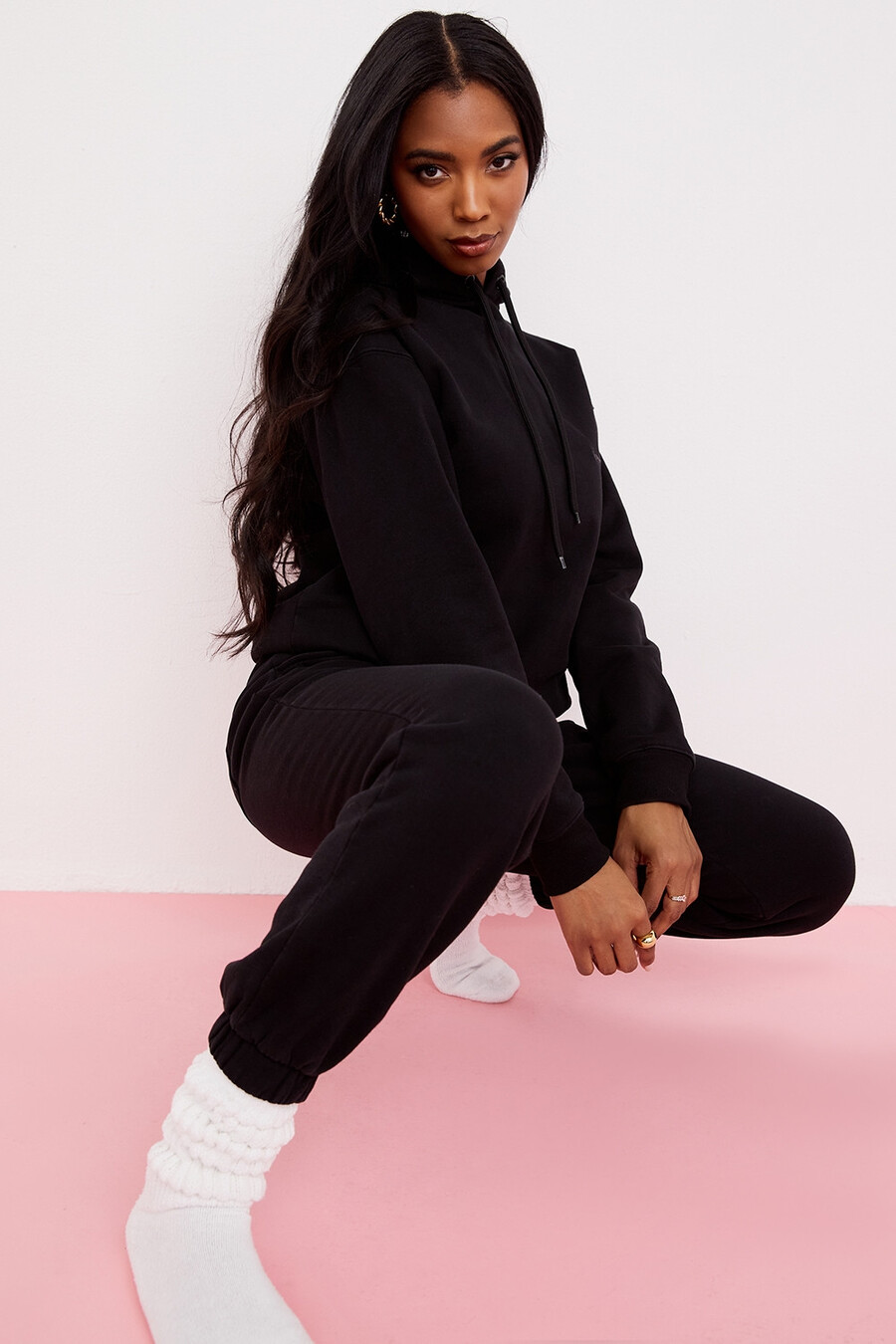 pantaloni da jogging con retro in pile ink