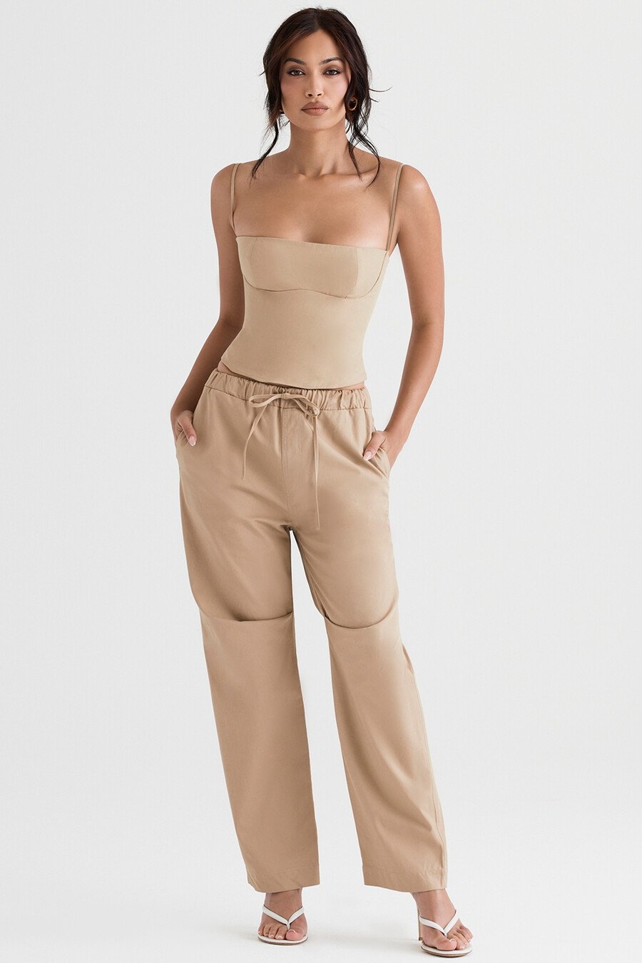 corsetto strutturato cammello