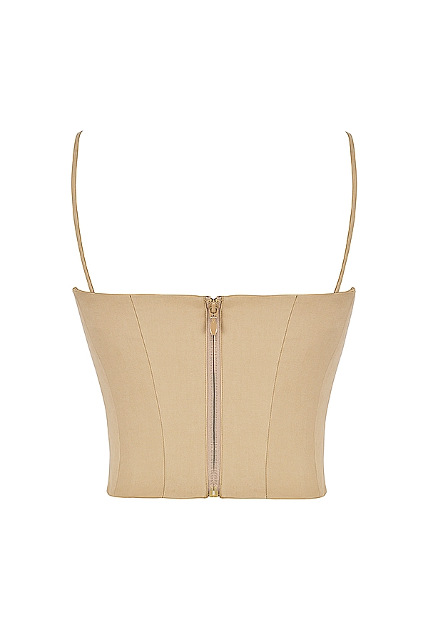 corsetto strutturato cammello