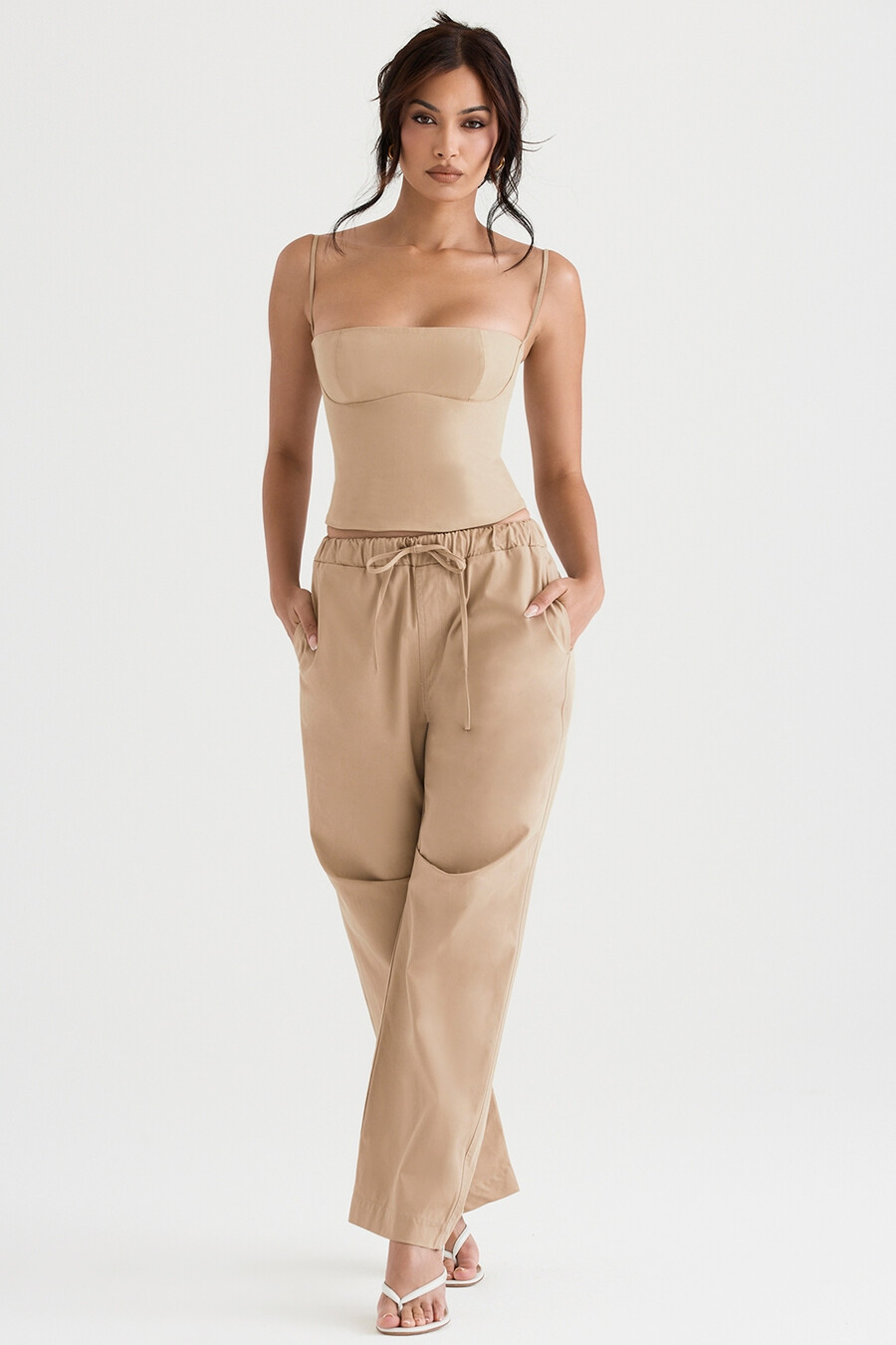 corsetto strutturato cammello