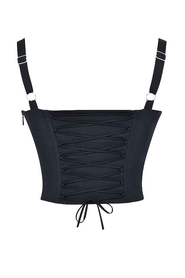 corsetto bustier nero