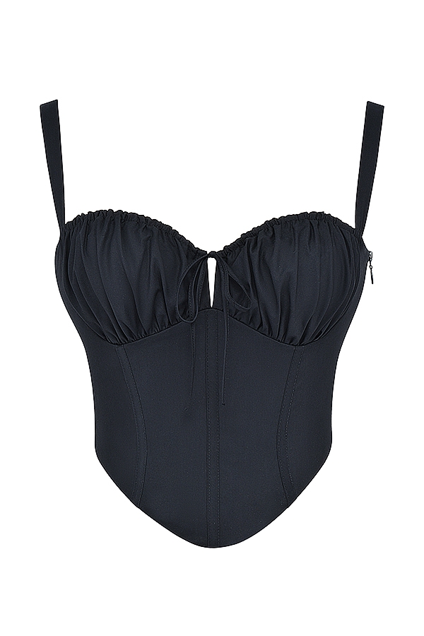 corsetto bustier nero